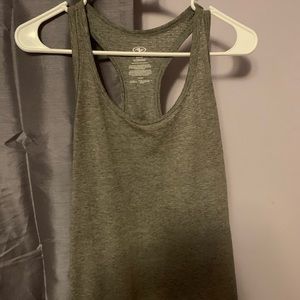 gray tank top